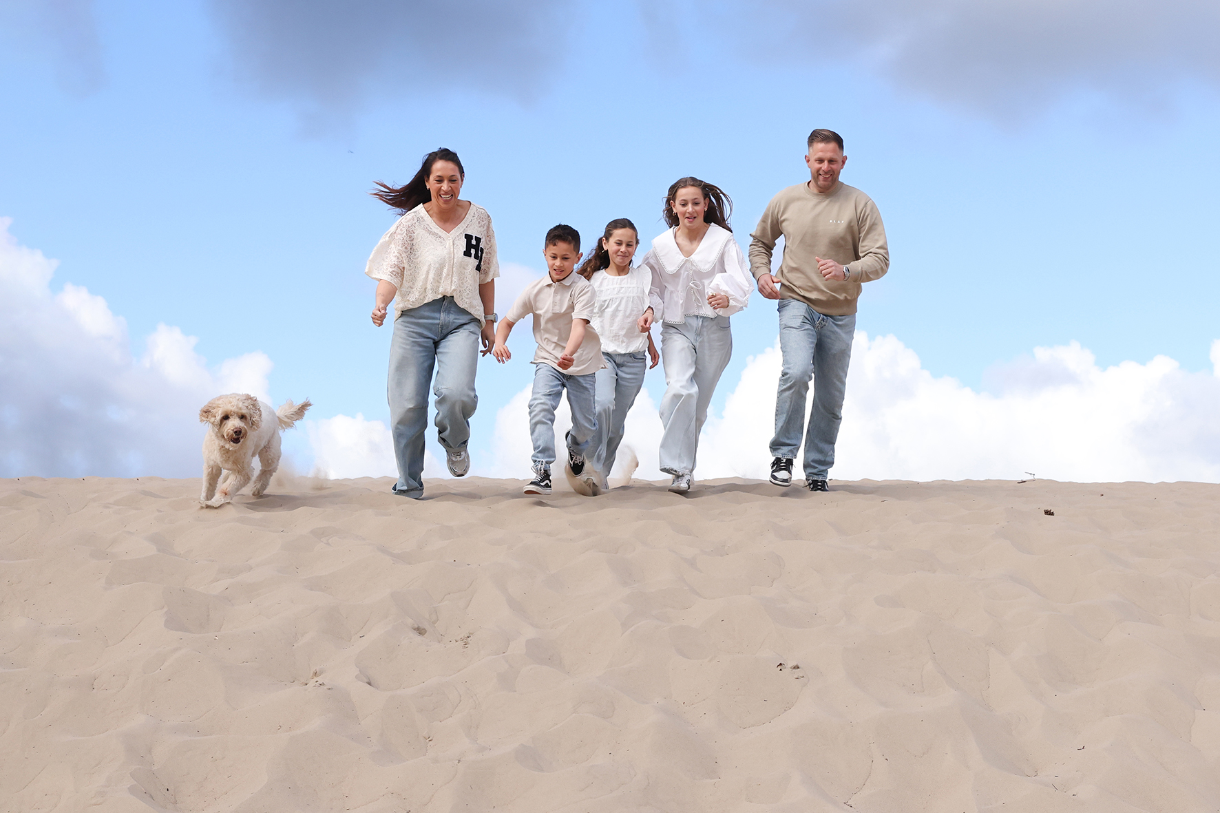 Spontane gezinsfotoshoot bij de Soesterduinen